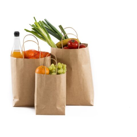 Bolsa De Papel Con Asas 22x10x29 (100, 200, 300 Uni)