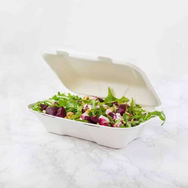 Clamshell Bagasse 900ML (500und)