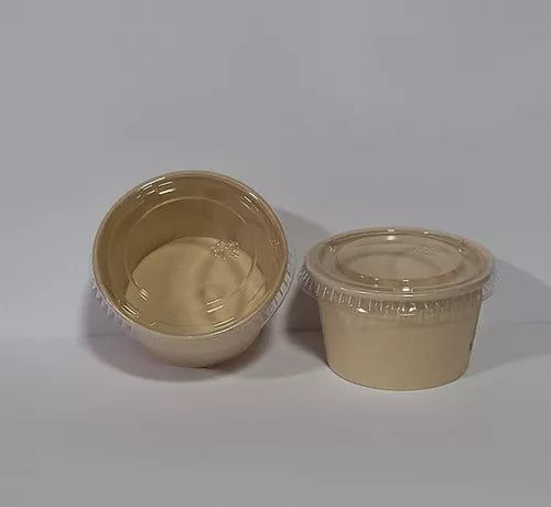 Pocillo Kraft 2,0 oz con Tapa (2.000und)
