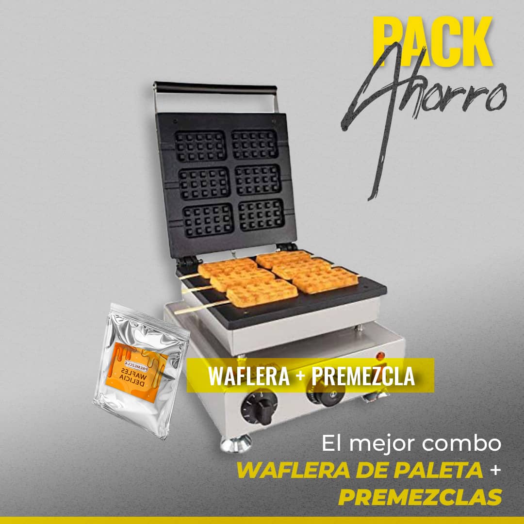 Waflera Industrial Palito + 1 Premezcla Gratis
