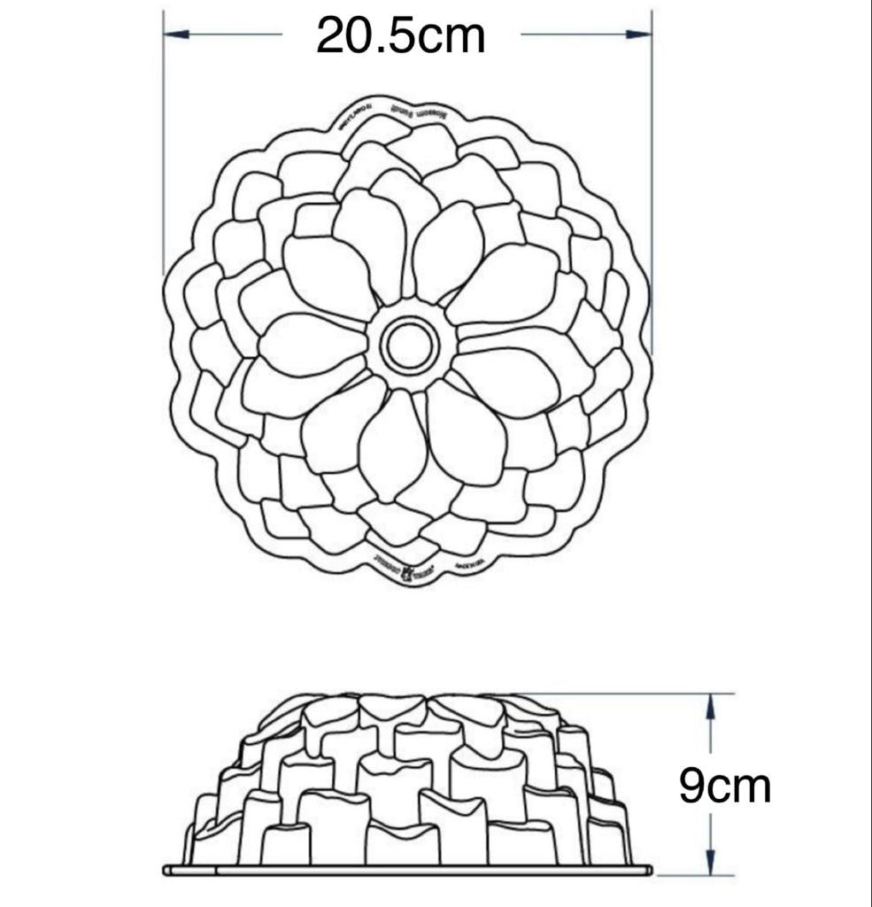Molde Bundt Flor Antiadherente Repostería