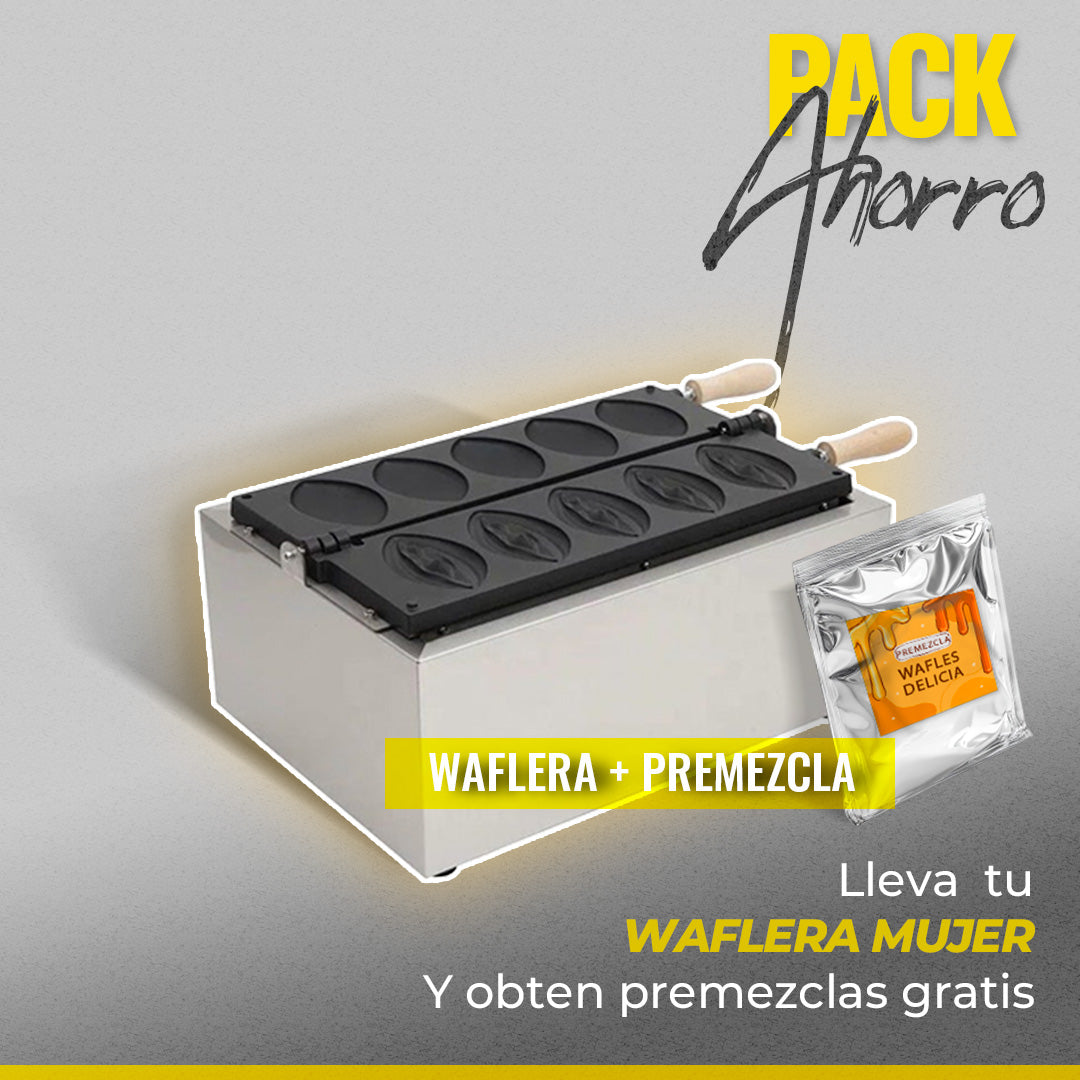 Waflera Mujer Vagina + 1 Premezcla Gratis