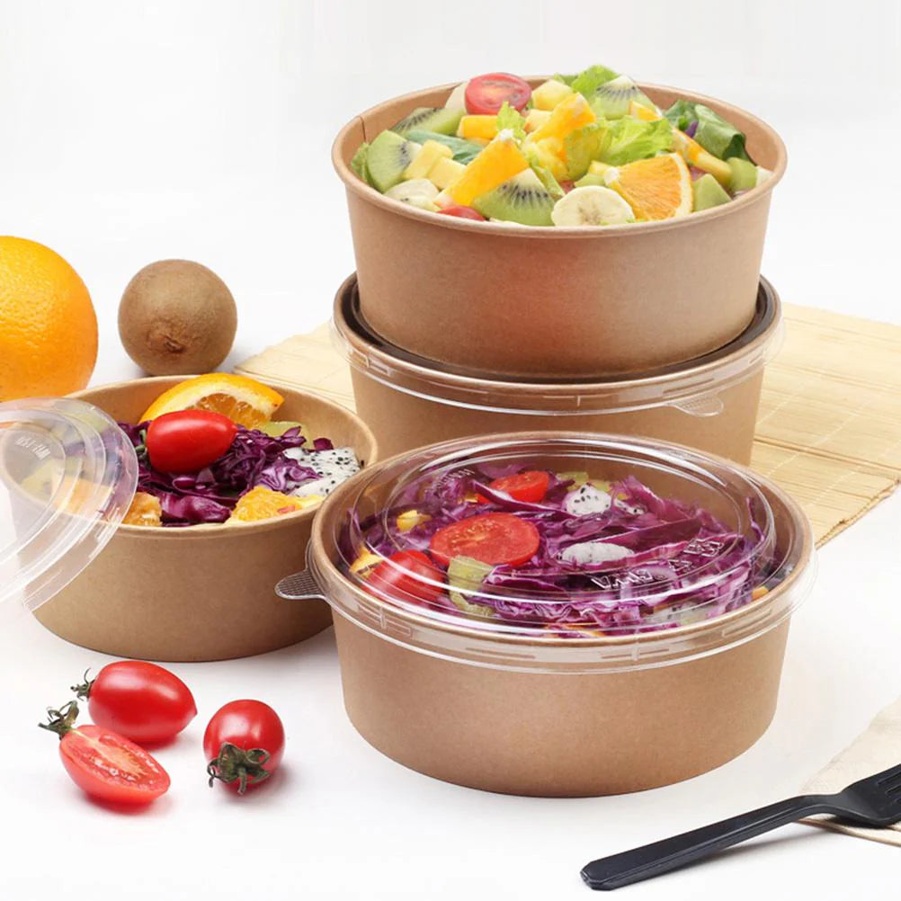 Bowl Kraft 600 con Tapa