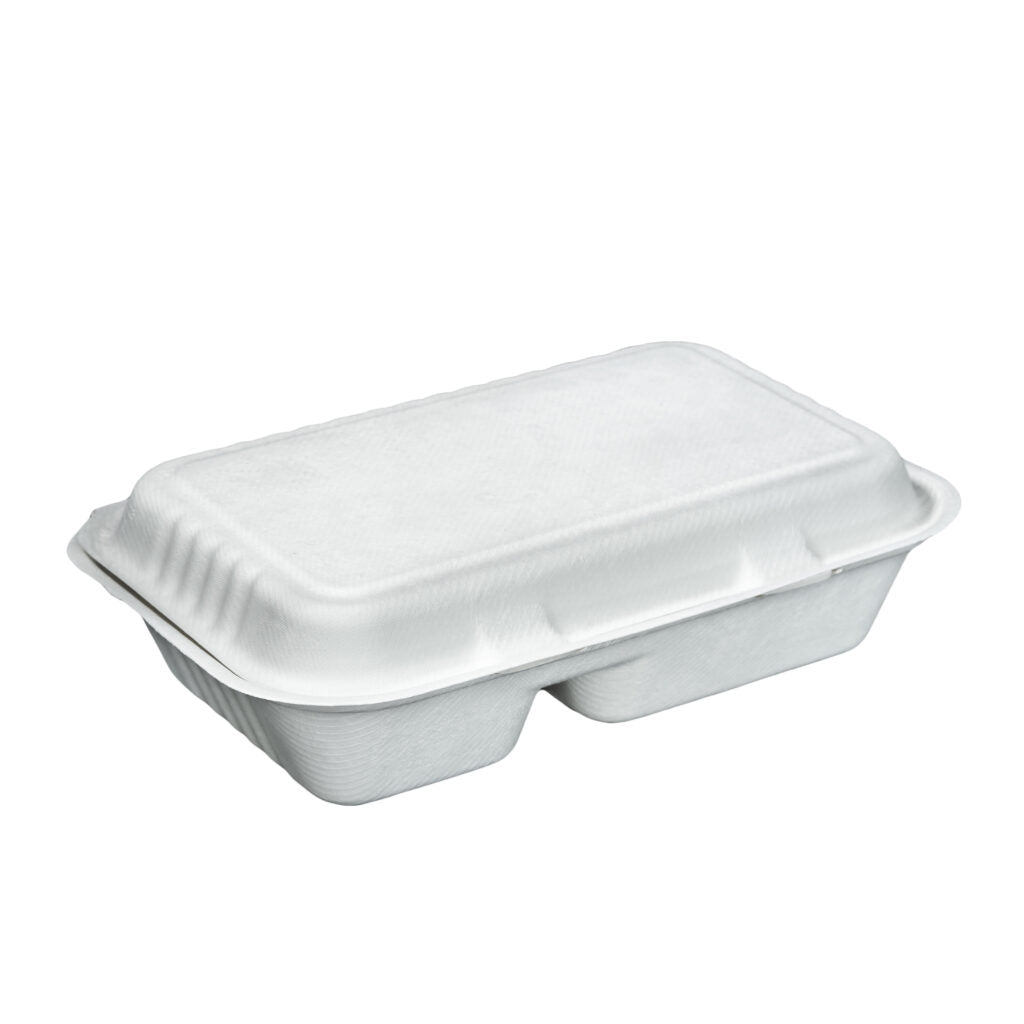 Clamshell Bagasse 2 DIV 1000ml (300und)