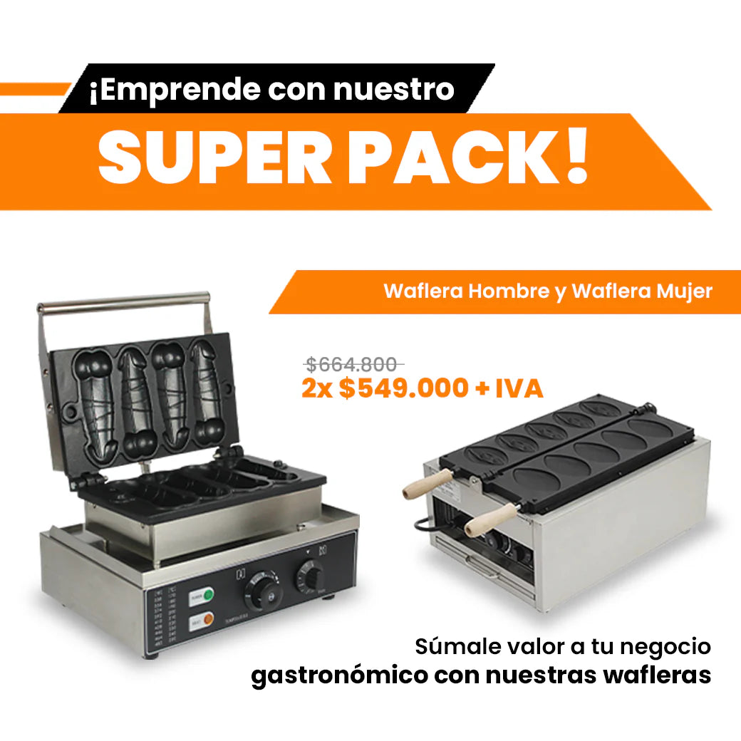 Super Pack – Waflera Hombre y Waflera Mujer